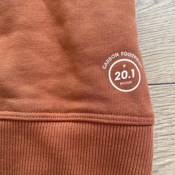Allbirds Sweatshirt Pullover Orange Large Long Sleeve Crew Neck - Picture 2 of 8